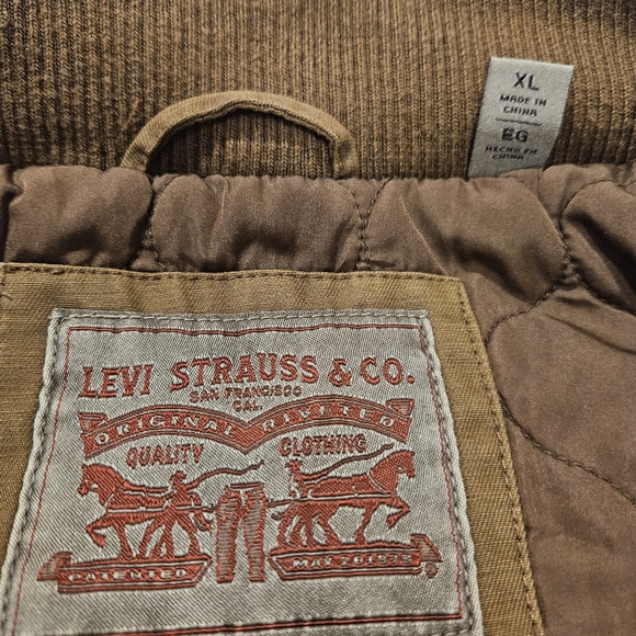 NWT Levi's Cotton Twill Jacket, XL, Brown - Picture 7 of 11